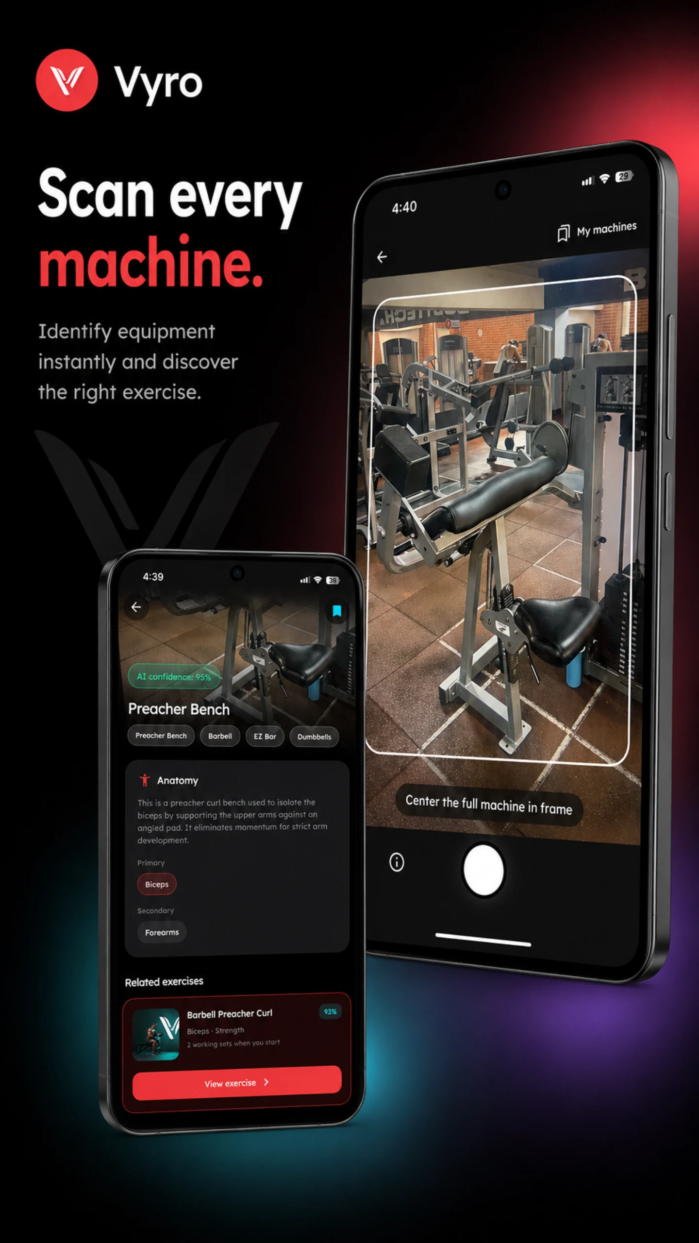 Vyro: AI Gym & Workout Tracker screenshot