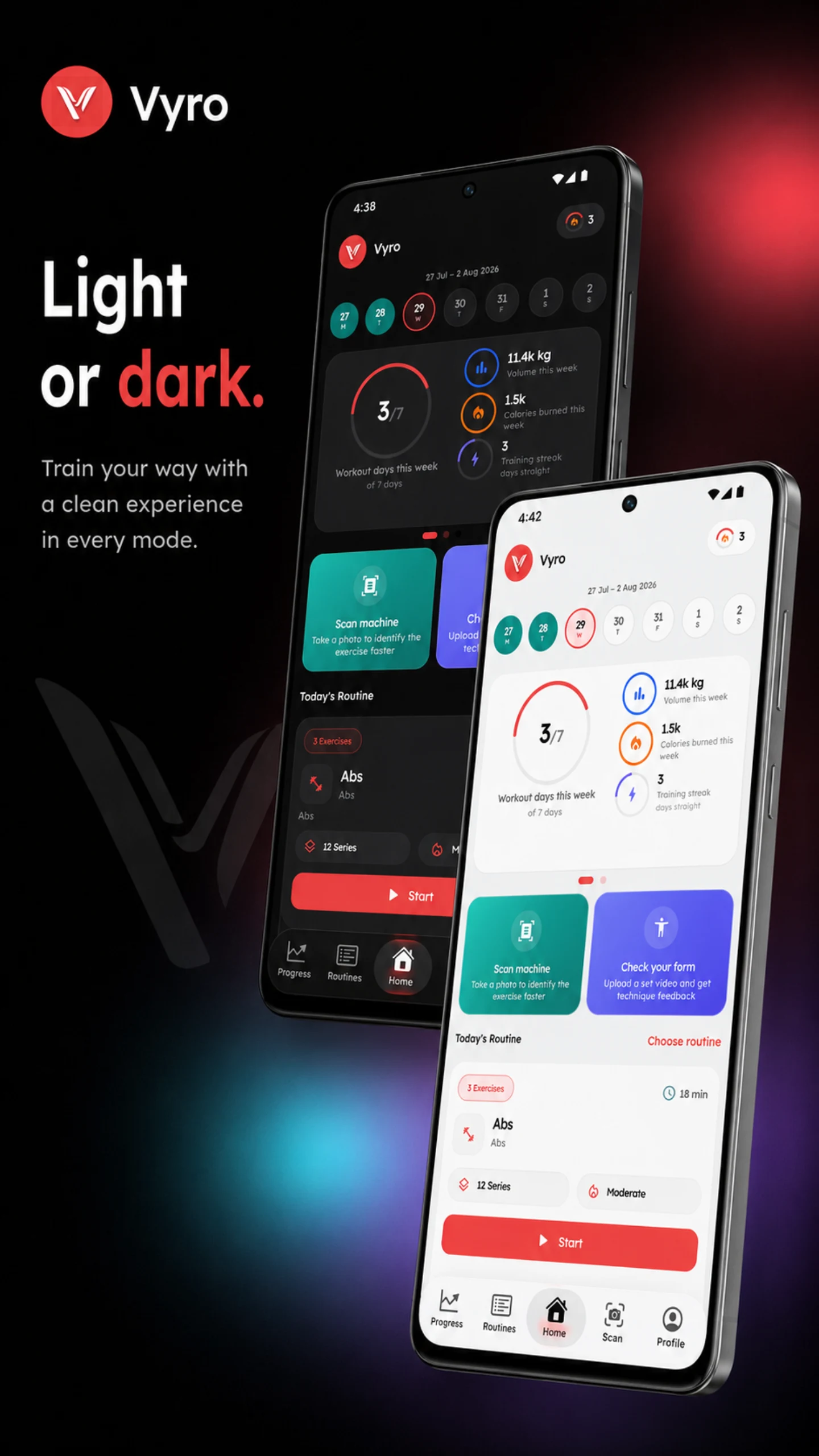 Vyro: AI Gym & Workout Tracker screenshot