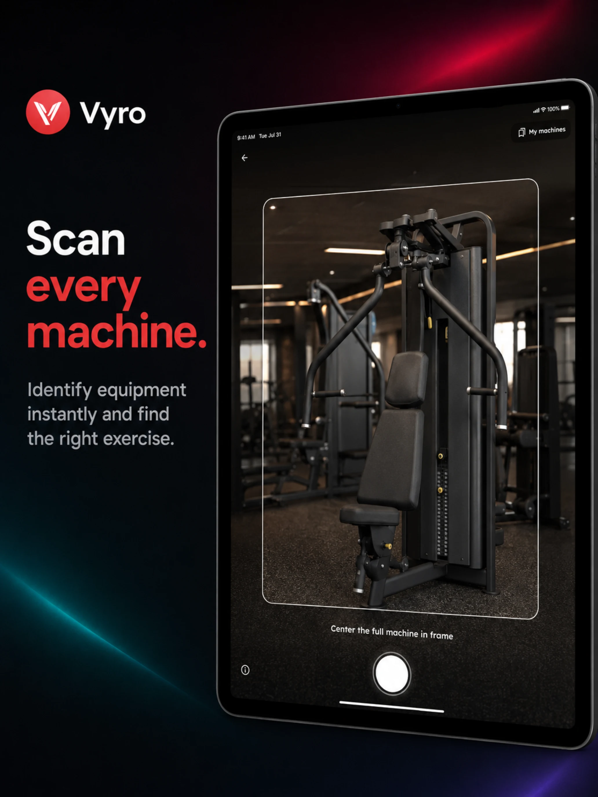 Vyro: AI Gym & Workout Tracker screenshot
