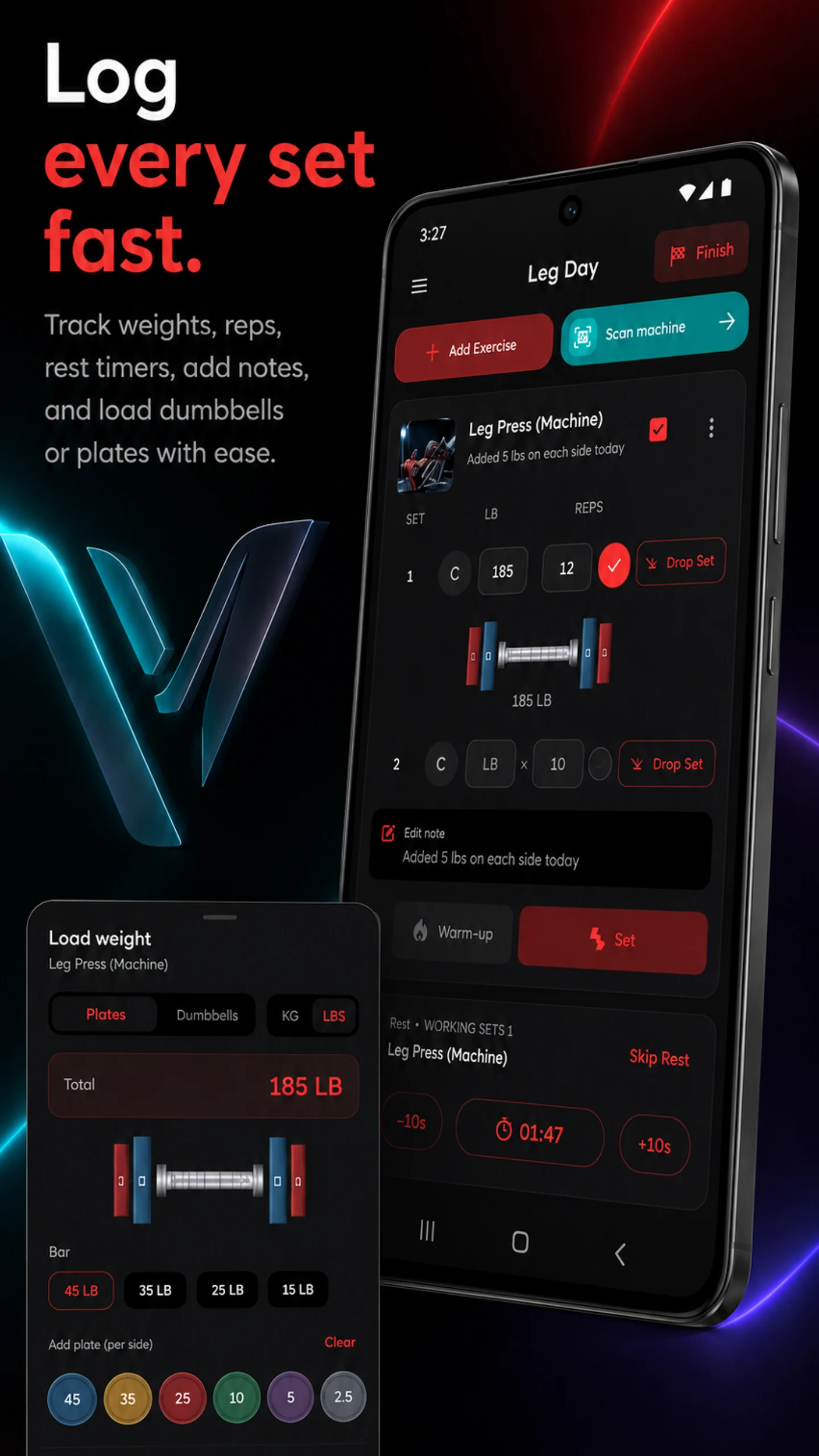 Vyro: AI Gym & Workout Tracker screenshot